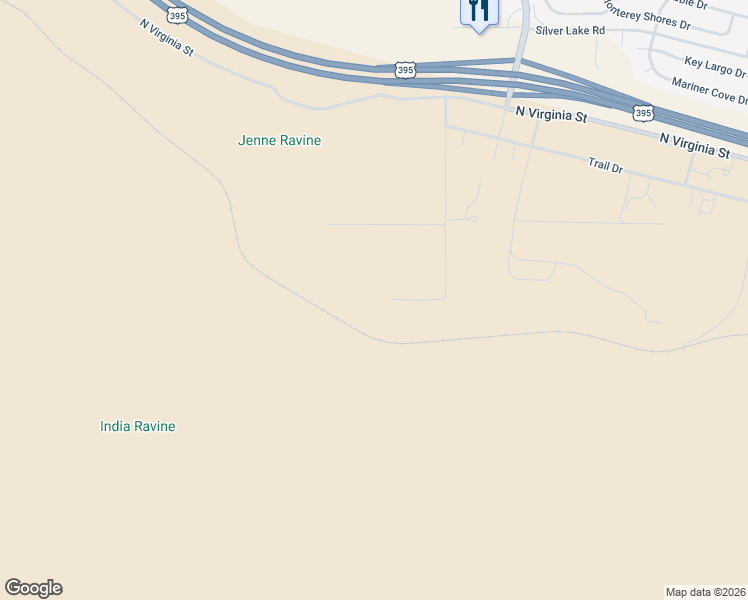 map of restaurants, bars, coffee shops, grocery stores, and more near 11105 Duffney Lane in Reno