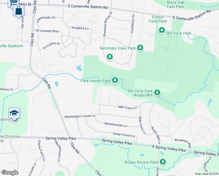 map of restaurants, bars, coffee shops, grocery stores, and more near 8701 Park Haven Point in Montgomery County