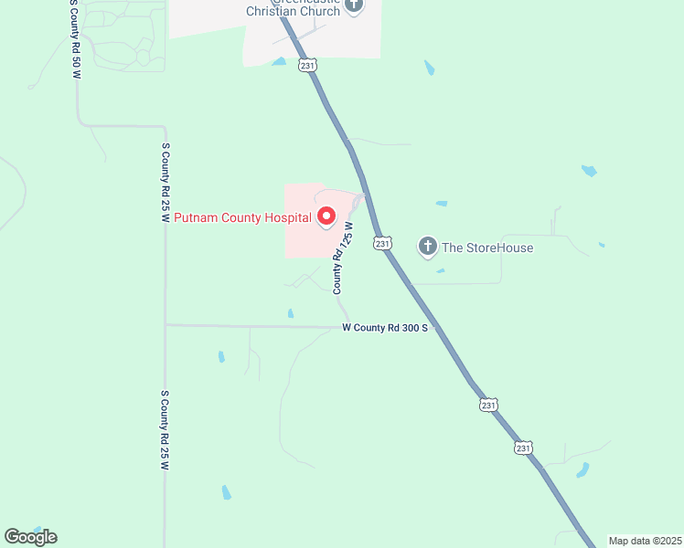 map of restaurants, bars, coffee shops, grocery stores, and more near 1601 Hospital Drive in Greencastle