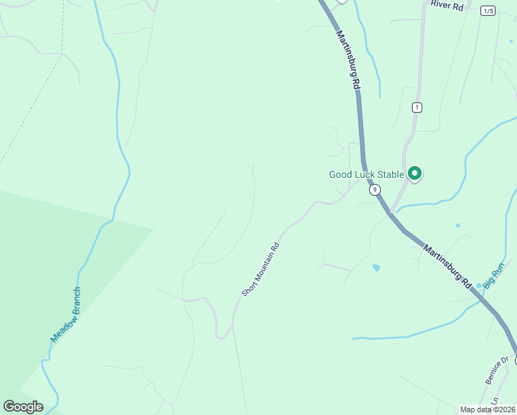 map of restaurants, bars, coffee shops, grocery stores, and more near 410 Short Mountain Road in Hedgesville