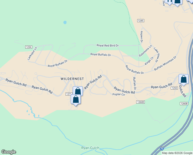 map of restaurants, bars, coffee shops, grocery stores, and more near 6719 Ryan Gulch Road in Silverthorne