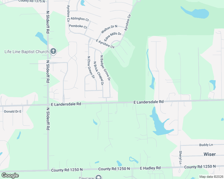 map of restaurants, bars, coffee shops, grocery stores, and more near 13239 North Badger Grove Drive in Morgan County