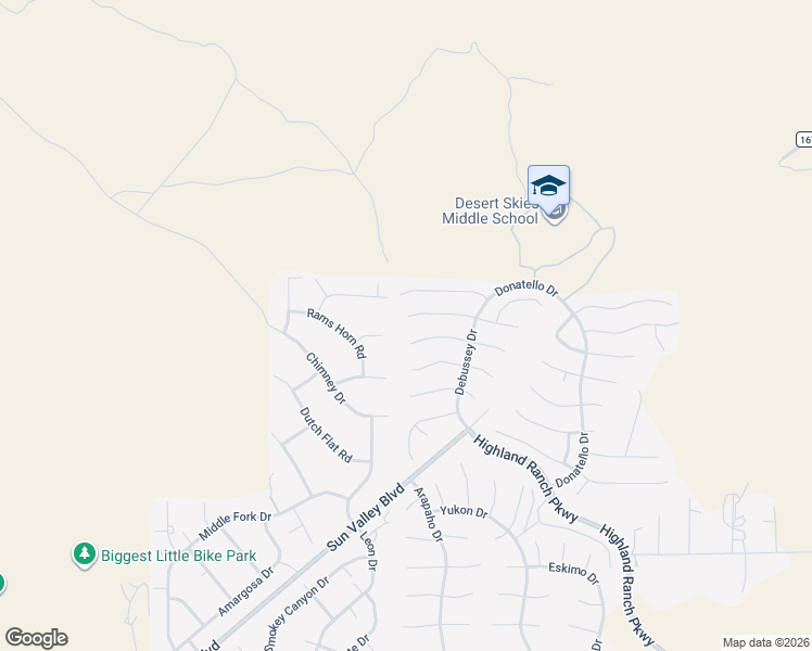 map of restaurants, bars, coffee shops, grocery stores, and more near 7056 Beethoven Court in Sun Valley