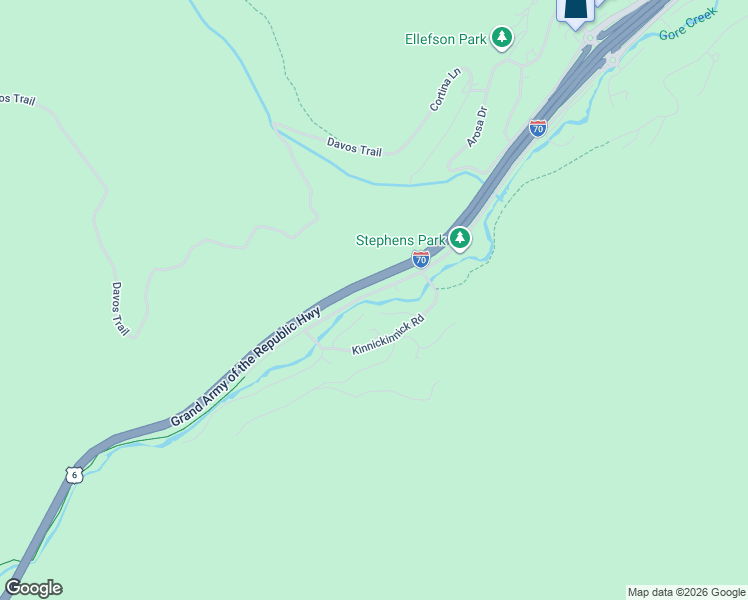 map of restaurants, bars, coffee shops, grocery stores, and more near 2897 Timber Creek Drive in Vail