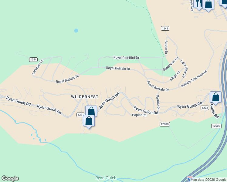 map of restaurants, bars, coffee shops, grocery stores, and more near 6908 Ryan Gulch Road in Silverthorne