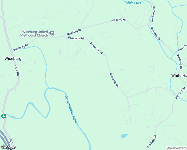 map of restaurants, bars, coffee shops, grocery stores, and more near 1115 Bernoudy Road in White Hall