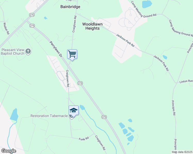 map of restaurants, bars, coffee shops, grocery stores, and more near in Bainbridge