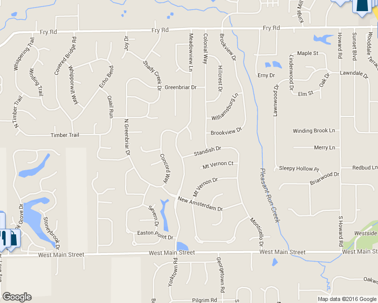 map of restaurants, bars, coffee shops, grocery stores, and more near 1177 Standish Drive in Greenwood