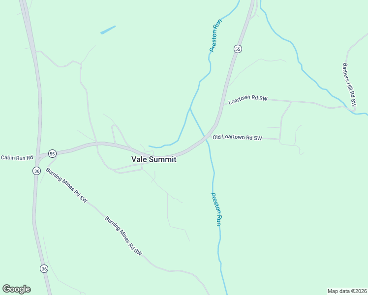 map of restaurants, bars, coffee shops, grocery stores, and more near 12639 Vale Summit Road Southwest in Frostburg