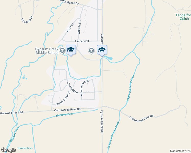 map of restaurants, bars, coffee shops, grocery stores, and more near 280 Autumn Glen Street in Gypsum