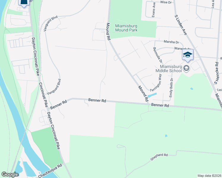 map of restaurants, bars, coffee shops, grocery stores, and more near 5819 Benner Rd in Miamisburg