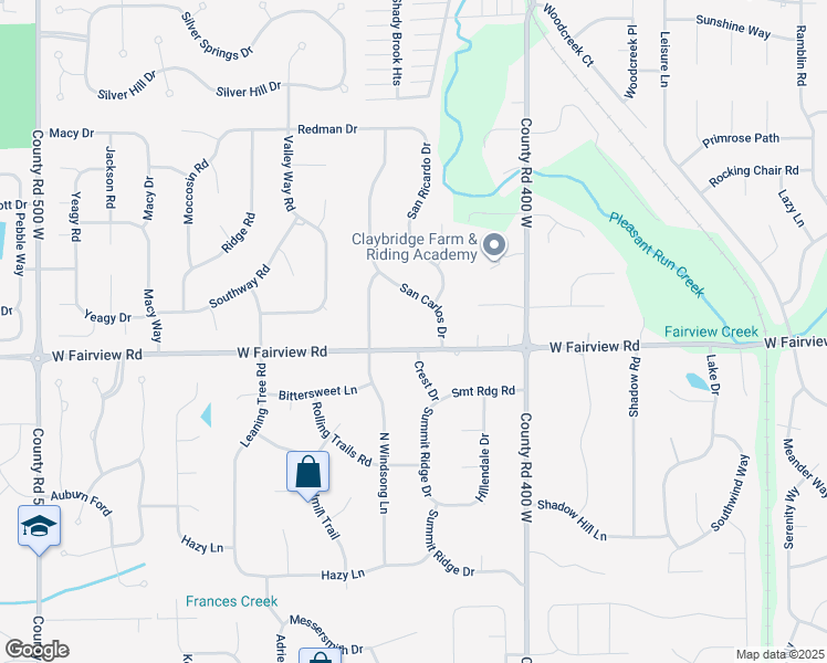 map of restaurants, bars, coffee shops, grocery stores, and more near 429 San Marcos Drive in Greenwood