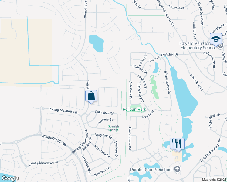 map of restaurants, bars, coffee shops, grocery stores, and more near 7166 Eldridge Street in Sparks