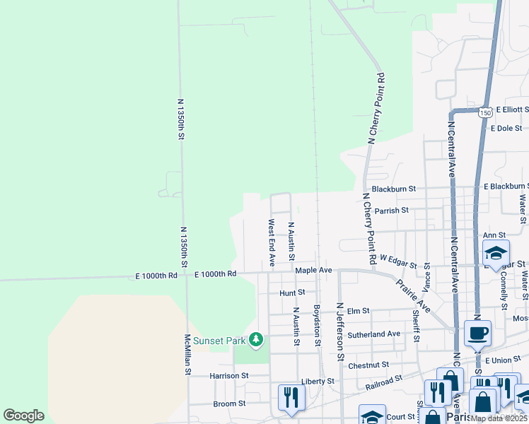 map of restaurants, bars, coffee shops, grocery stores, and more near 801 West End Avenue in Paris