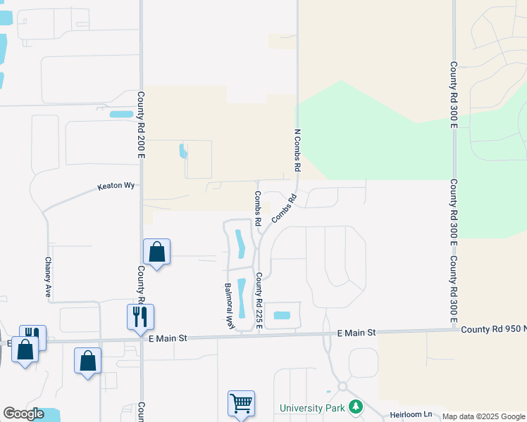 map of restaurants, bars, coffee shops, grocery stores, and more near 527 North Combs Road in Greenwood
