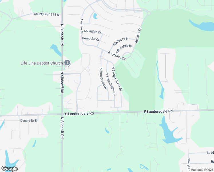 map of restaurants, bars, coffee shops, grocery stores, and more near 13197 North Etna Green Drive in Morgan County