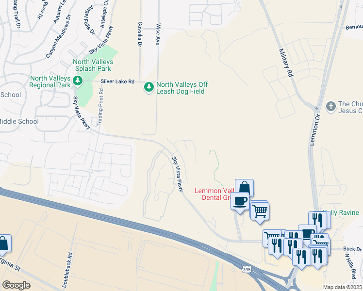 map of restaurants, bars, coffee shops, grocery stores, and more near in Reno
