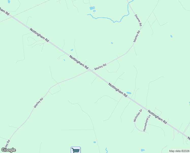 map of restaurants, bars, coffee shops, grocery stores, and more near 596 Nottingham Road in Elkton