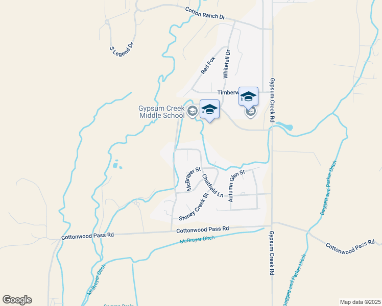 map of restaurants, bars, coffee shops, grocery stores, and more near 495 Chatfield Ln in Gypsum