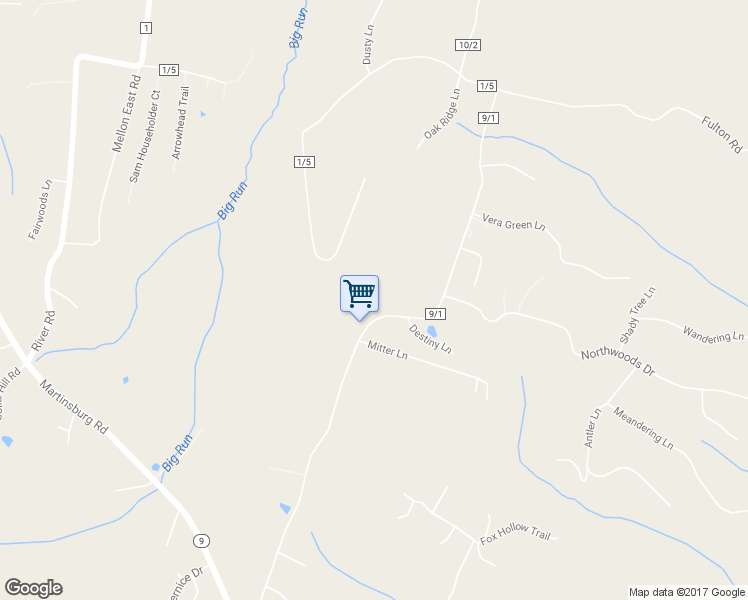 map of restaurants, bars, coffee shops, grocery stores, and more near 831 County Route 9/1 in Hedgesville