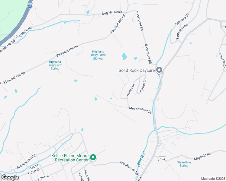 map of restaurants, bars, coffee shops, grocery stores, and more near 3210 Lemley Street in Morgantown