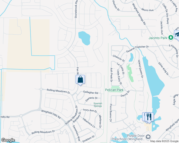 map of restaurants, bars, coffee shops, grocery stores, and more near 2565 Bridgetown Loop in Sparks