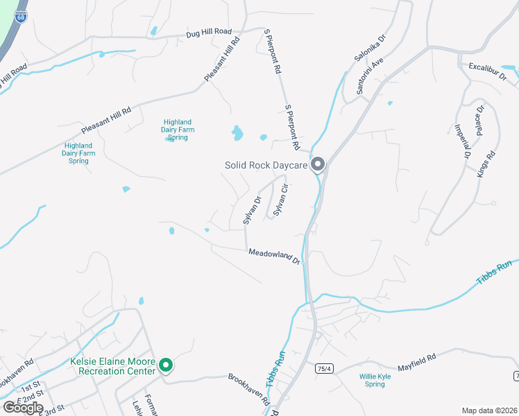 map of restaurants, bars, coffee shops, grocery stores, and more near 3150 Sylvan Cir in Morgantown