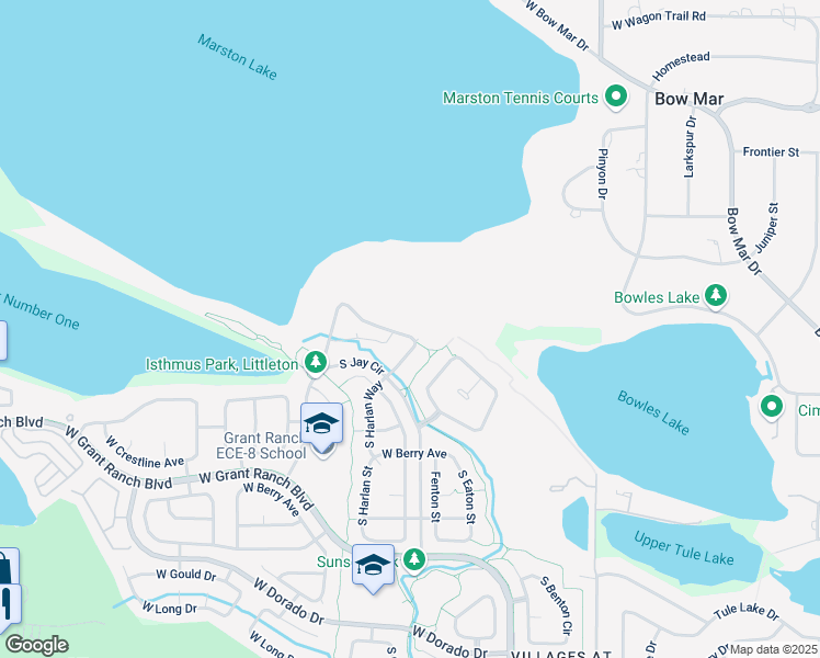 map of restaurants, bars, coffee shops, grocery stores, and more near 6024 West Prentice Avenue in Littleton