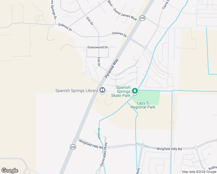 map of restaurants, bars, coffee shops, grocery stores, and more near 1070 Serena Springs Court in Sparks
