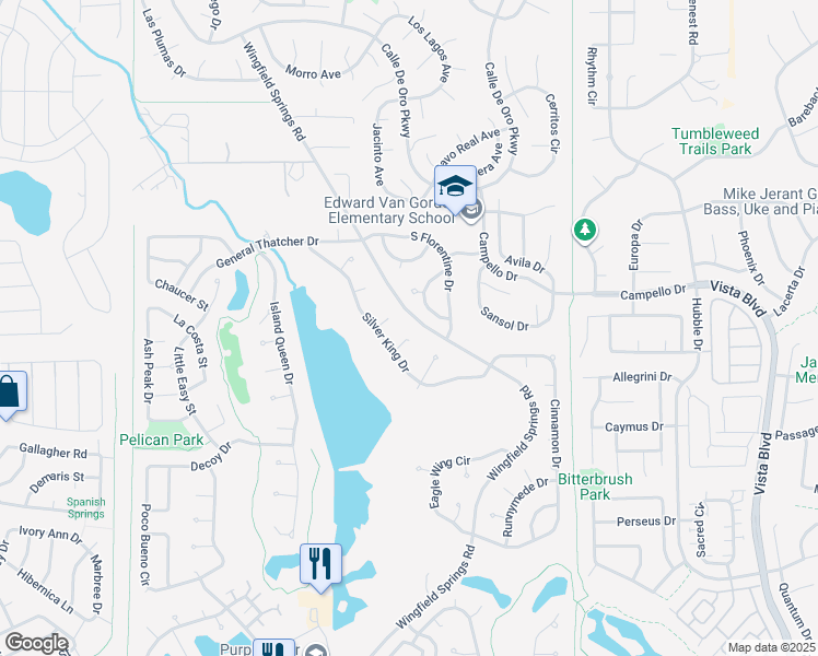 map of restaurants, bars, coffee shops, grocery stores, and more near 7255 Grand Island Drive in Sparks