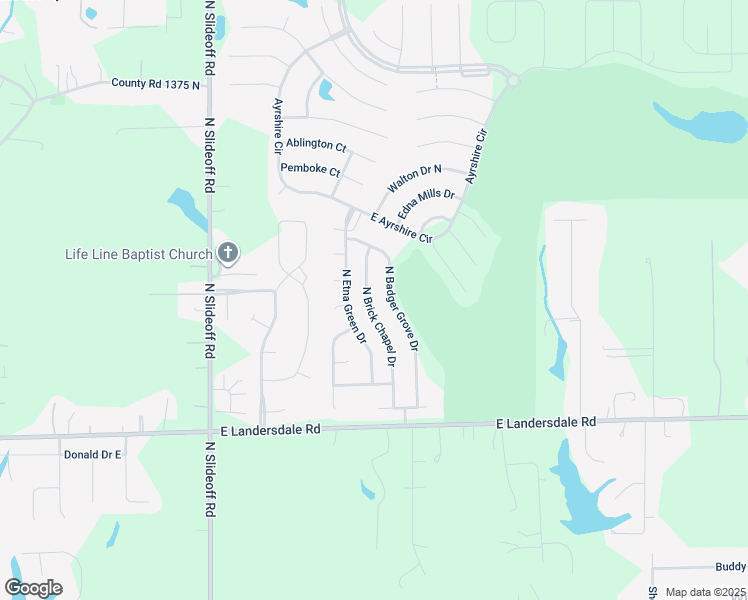 map of restaurants, bars, coffee shops, grocery stores, and more near 13337 North Brick Chapel Drive in Morgan County