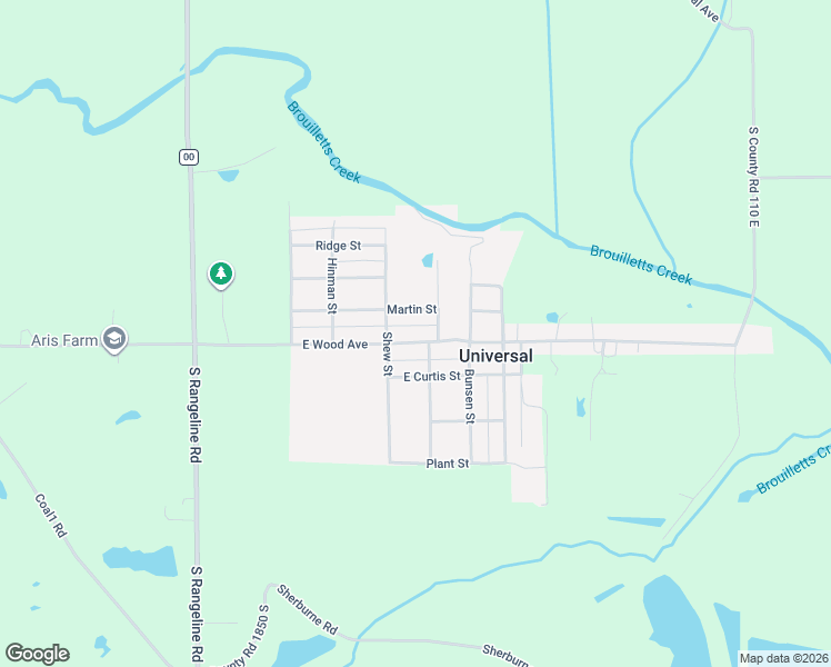 map of restaurants, bars, coffee shops, grocery stores, and more near 448 East Wood Avenue in Universal