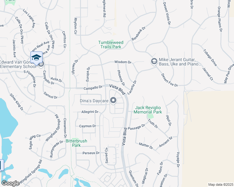 map of restaurants, bars, coffee shops, grocery stores, and more near 7300 Windswept Loop in Sparks