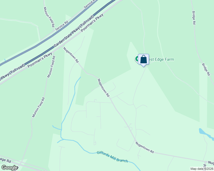 map of restaurants, bars, coffee shops, grocery stores, and more near 940 Nugentown Road in Little Egg Harbor Township