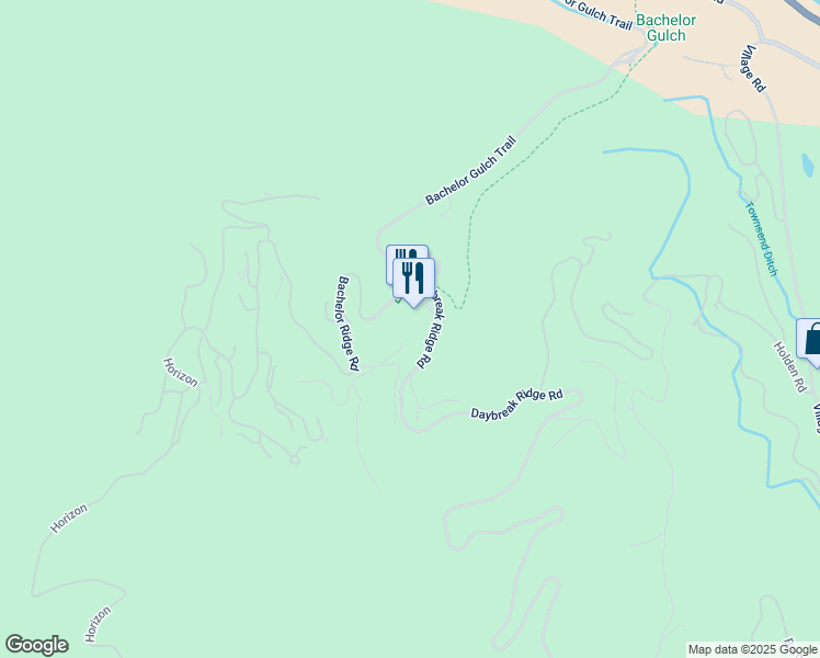 map of restaurants, bars, coffee shops, grocery stores, and more near 150 Daybreak Ridge Road in Edwards