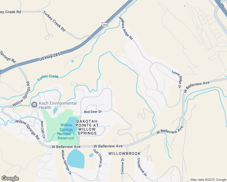 map of restaurants, bars, coffee shops, grocery stores, and more near 15667 Weaver Gulch Drive in Morrison