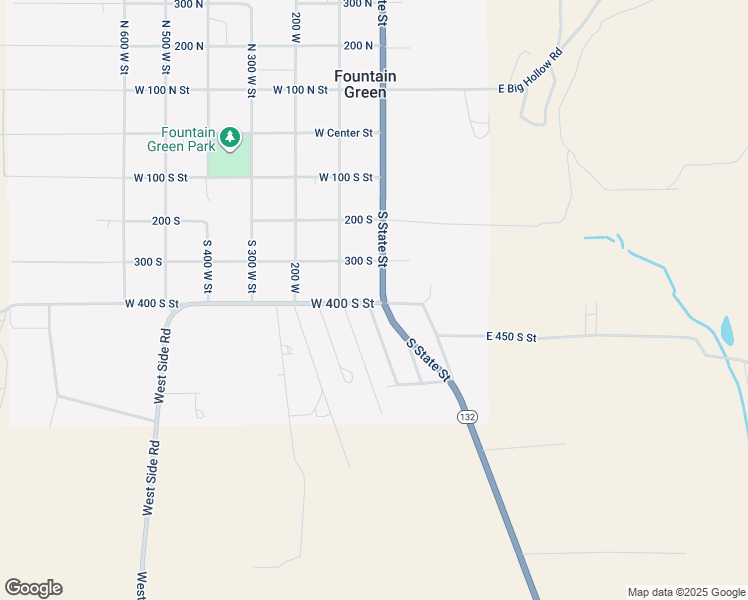 map of restaurants, bars, coffee shops, grocery stores, and more near 390 South State Street in Fountain Green