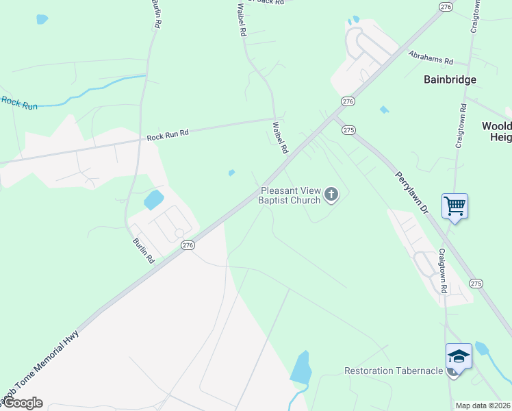 map of restaurants, bars, coffee shops, grocery stores, and more near 748 Jacob Tome Memorial Highway in Port Deposit