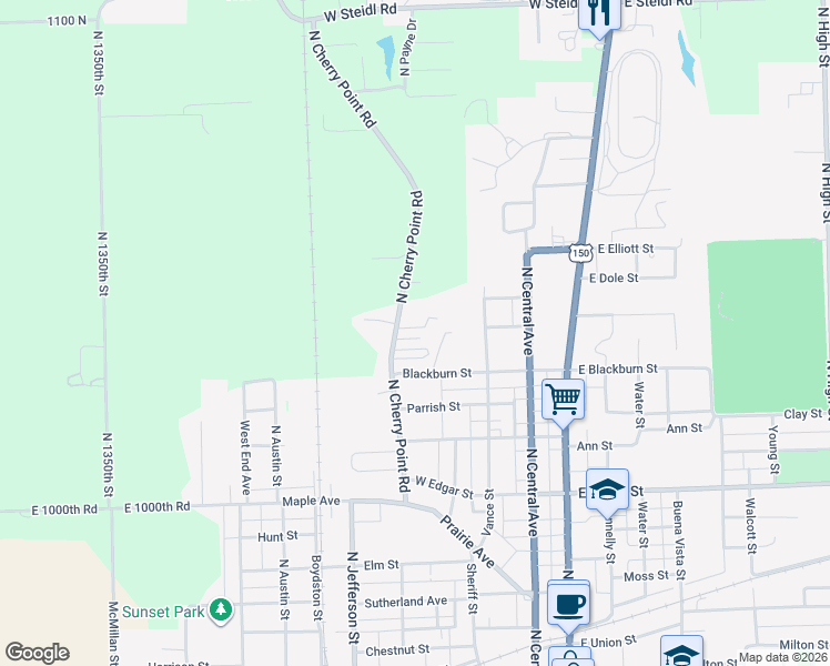 map of restaurants, bars, coffee shops, grocery stores, and more near 335 Tiffany Lane in Paris