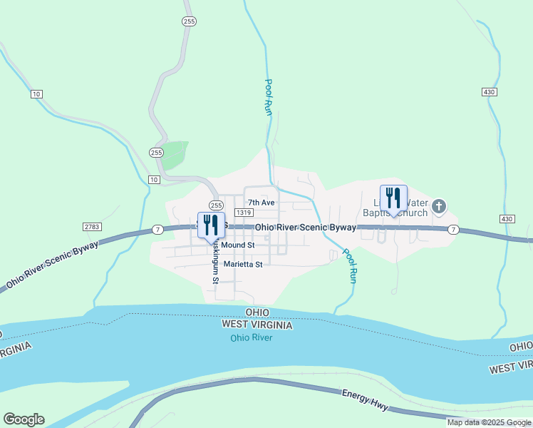map of restaurants, bars, coffee shops, grocery stores, and more near 37266 7th Avenue in Sardis