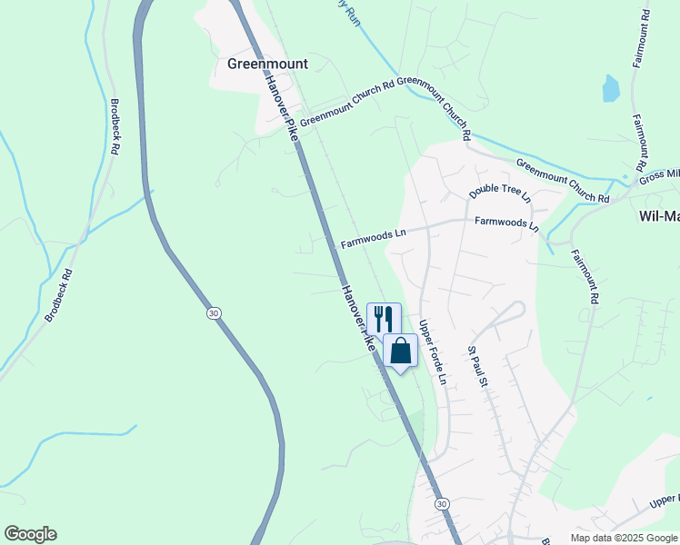 map of restaurants, bars, coffee shops, grocery stores, and more near 1210 Main Street in Hampstead