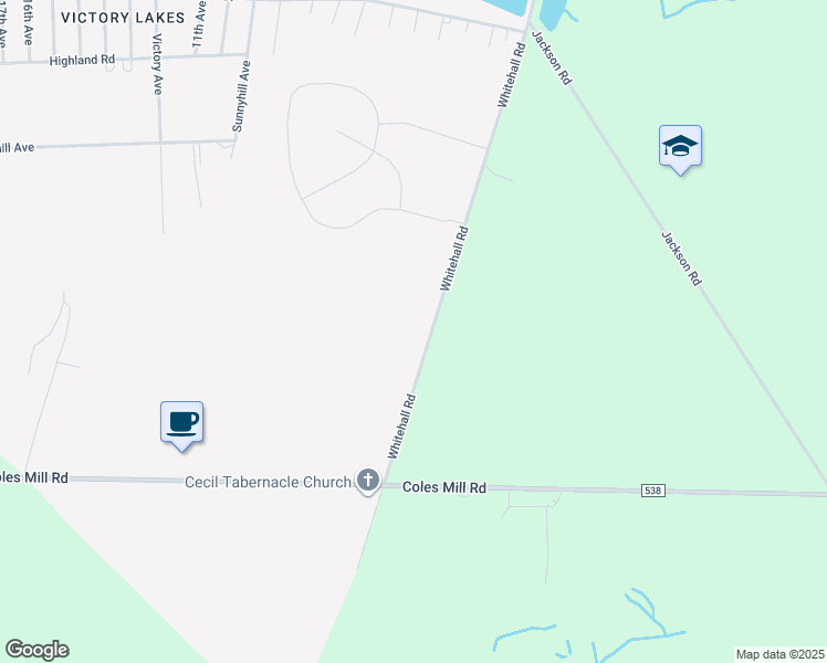 map of restaurants, bars, coffee shops, grocery stores, and more near 1039 Whitehall Road in Monroe Township