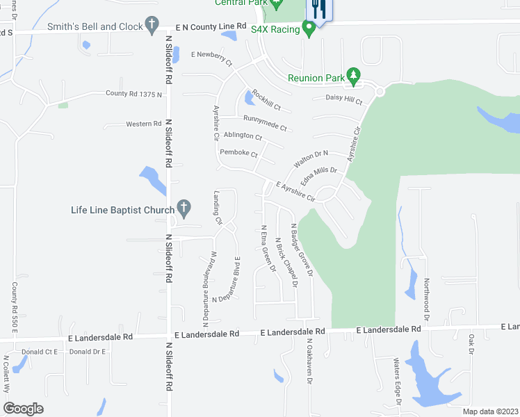 map of restaurants, bars, coffee shops, grocery stores, and more near 13460 North Carwood Court in Morgan County