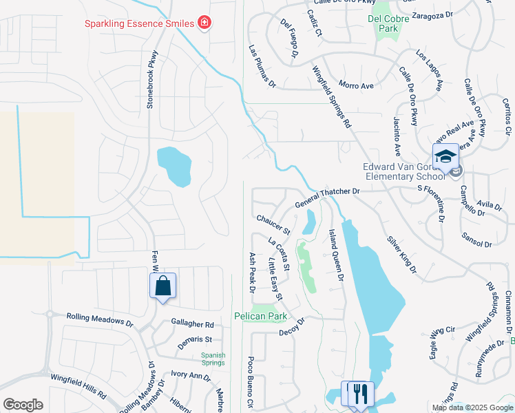 map of restaurants, bars, coffee shops, grocery stores, and more near 7438 Earlsmoore Drive in Sparks