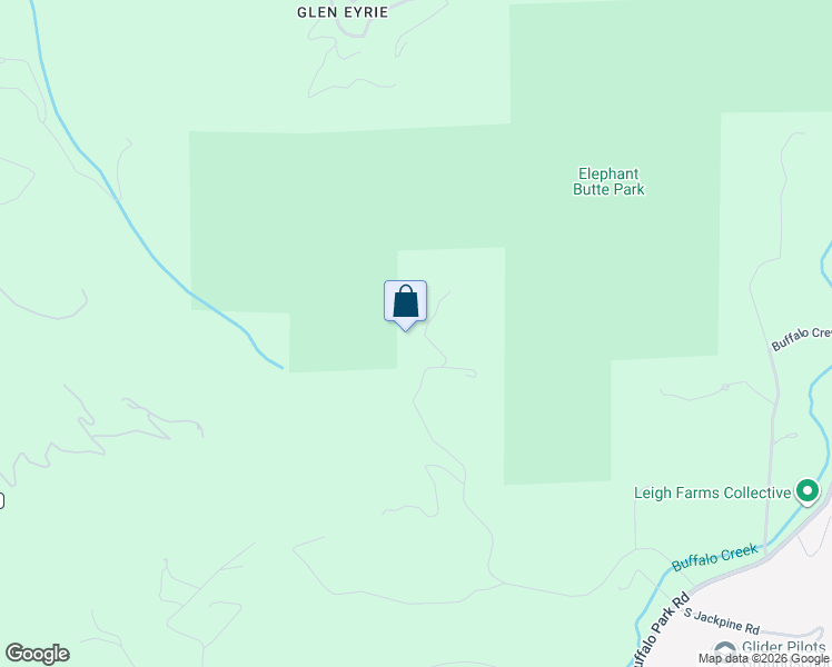 map of restaurants, bars, coffee shops, grocery stores, and more near 5129 South Elk Ridge Road in Evergreen