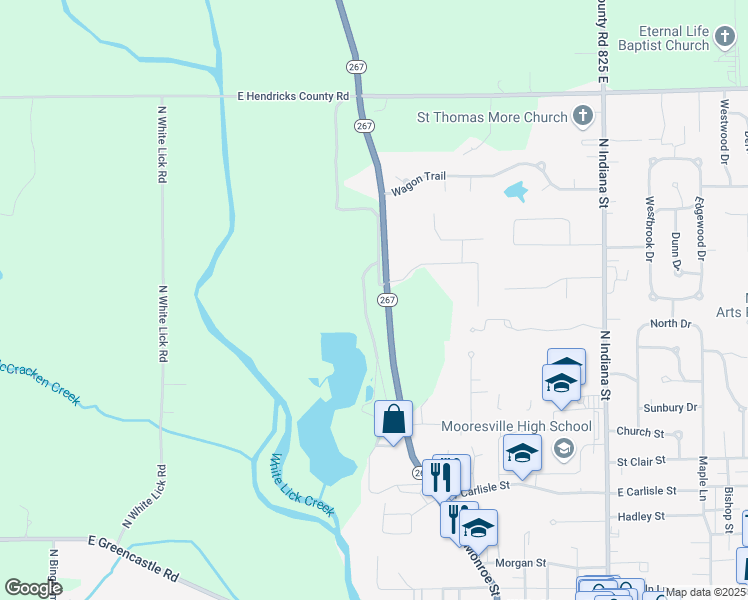 map of restaurants, bars, coffee shops, grocery stores, and more near in Mooresville