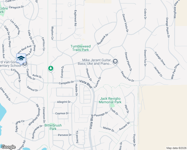 map of restaurants, bars, coffee shops, grocery stores, and more near 7379 Star Vista Drive in Sparks