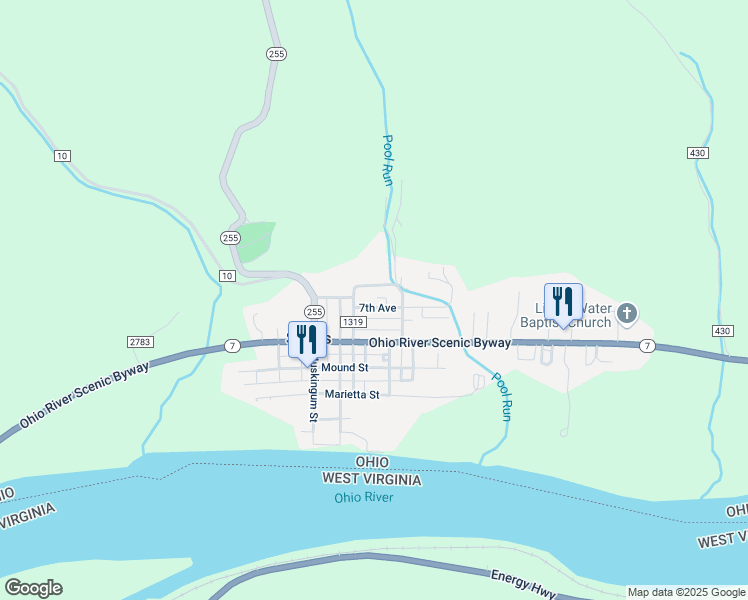 map of restaurants, bars, coffee shops, grocery stores, and more near 37266 7th Avenue in Sardis
