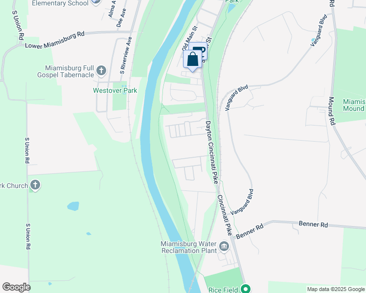 map of restaurants, bars, coffee shops, grocery stores, and more near 8691 Dayton Cincinnati Pike in Miamisburg