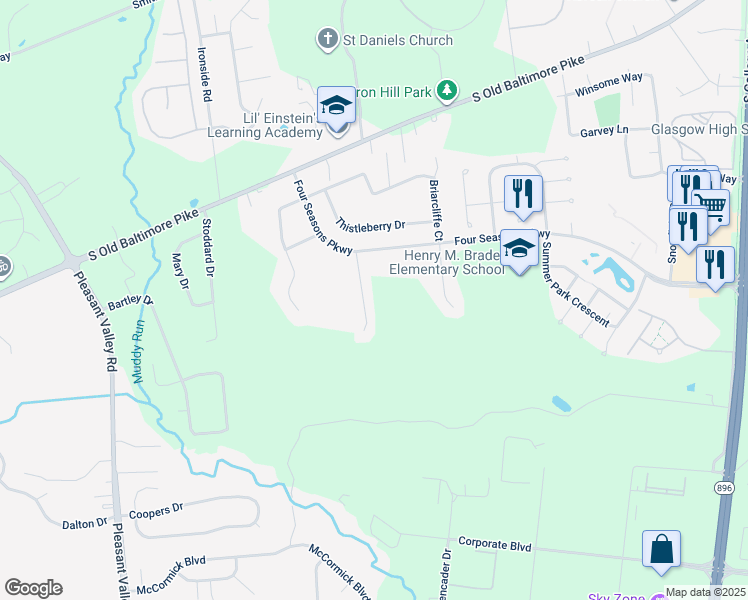 map of restaurants, bars, coffee shops, grocery stores, and more near in Newark
